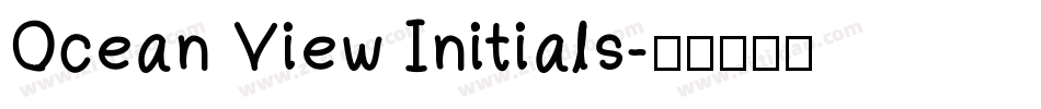 Ocean View Initials字体转换